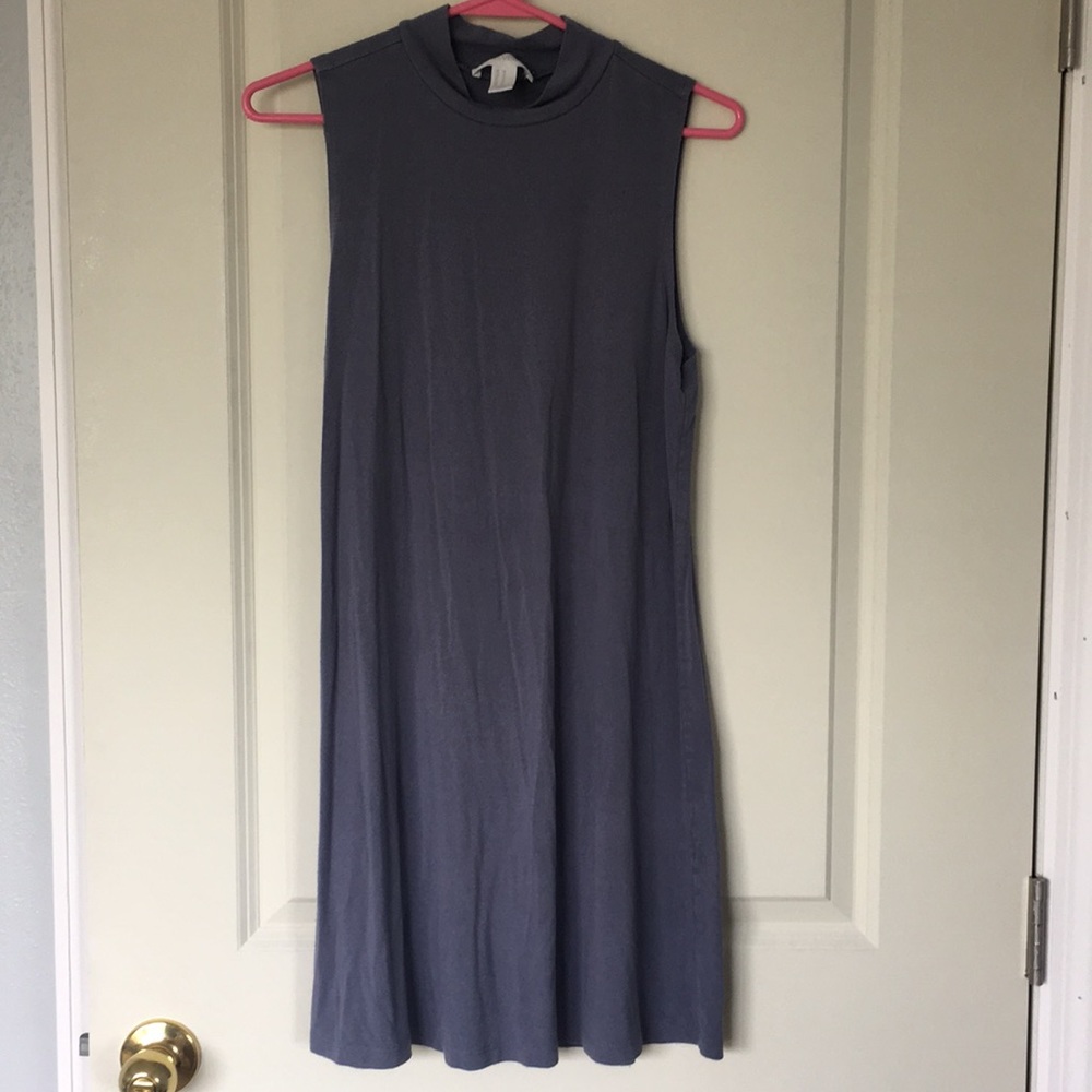 Grey blue dress